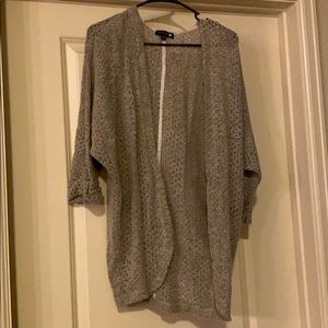 Grey sweater cardigan